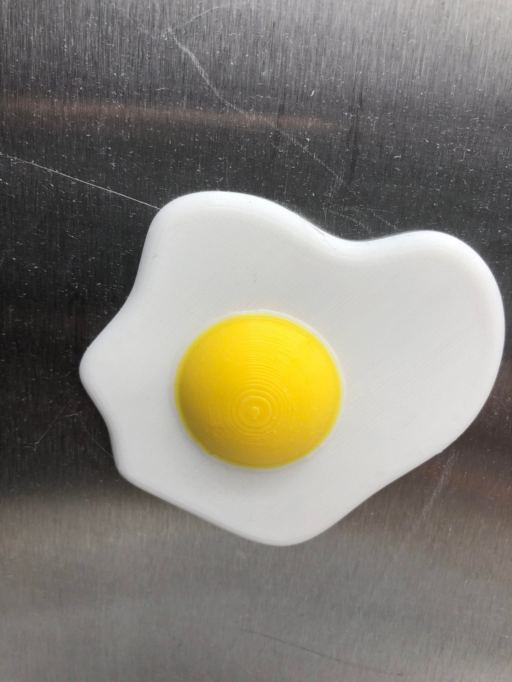 Fried Egg Shaped Magnet / Funny Novelty Magnet in the shape of Fried Egg / Egg Lovers Magnet / Magnet in the Shape of a Fried Egg / Magnet