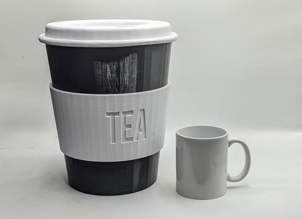 Giant Coffee Cup / Giant Tea Cup / Paper Coffee Style Cup / Coffee Shop Tips Pot / Tea Bag Tub / Perfect for Coffee Shops/Trucks / Moneybox