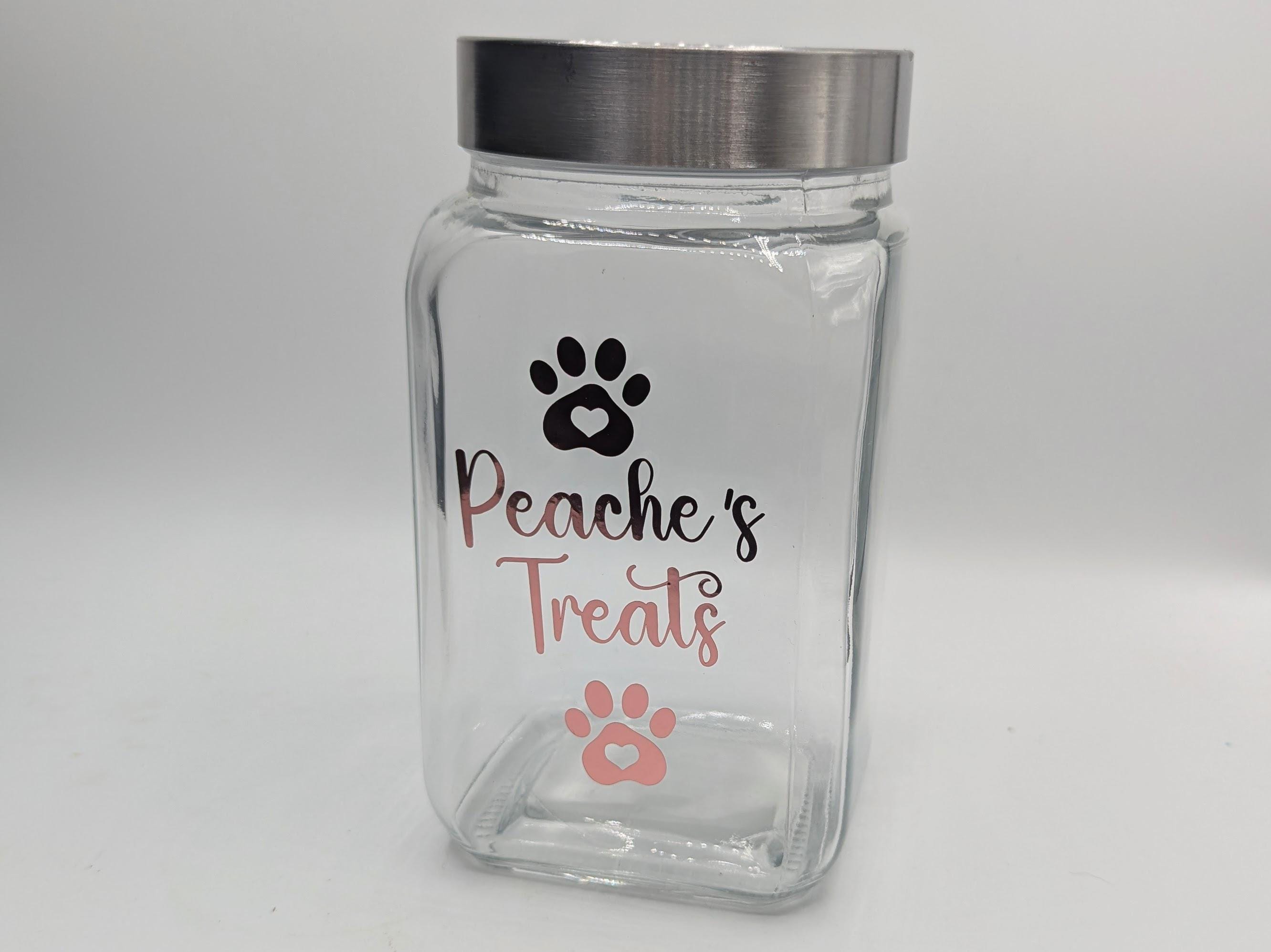 Personalised Dog Treat Jar, Cat/Dog Treat Jar, New Puppy Treat Jar, Puppy Pack Treat Jar, Gift for Dog Owner, Dog Treat Storage, Dog Gift