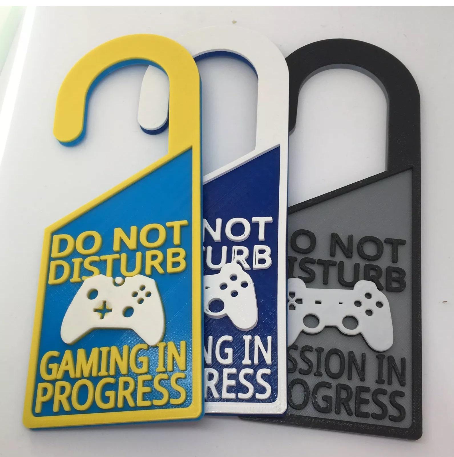 Gaming Do Not Disturb Door Sign / Gamer Do Not Disturb Sign / Gaming in Progress Sign / Do Not Disturb Gaming in Process / Gaming Room Decor
