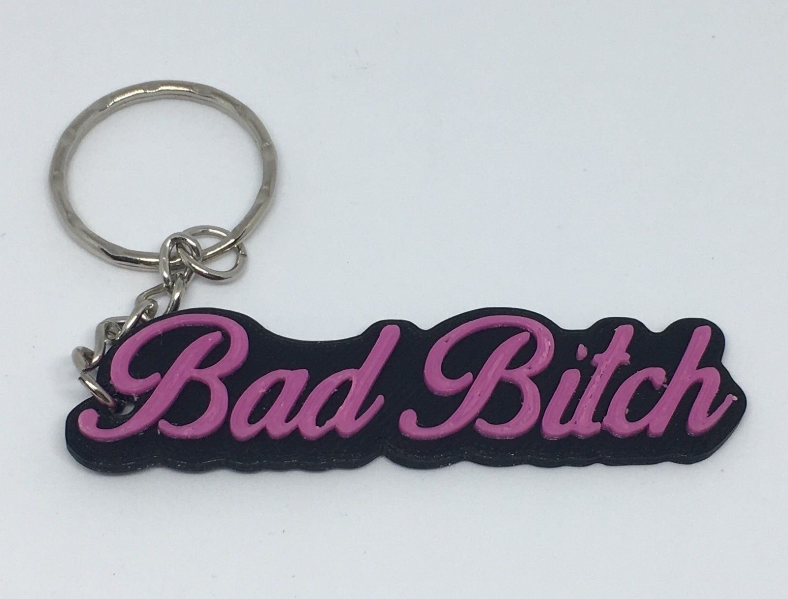 Bad Bitch Keyring / Funny Keyring / Sassy Keyring / Hen Party bag Gift / Novelty Bad Bitch Keyring / Stocking Filler Gift / Bitch Keyring