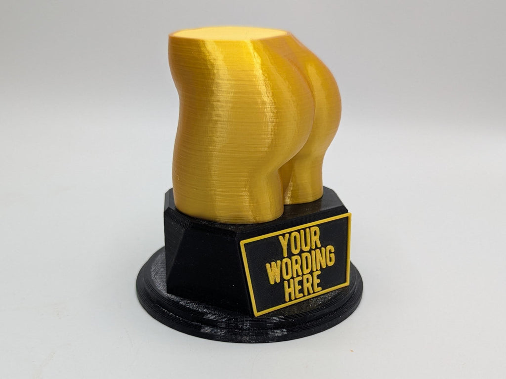 Personalised Nice Butt Trophy, Bottom Shape Gift, Bum Award Gift, Butt Trophy, Joke Bottom Award, Fun Butt Gift Award, Big Butt Award Trophy