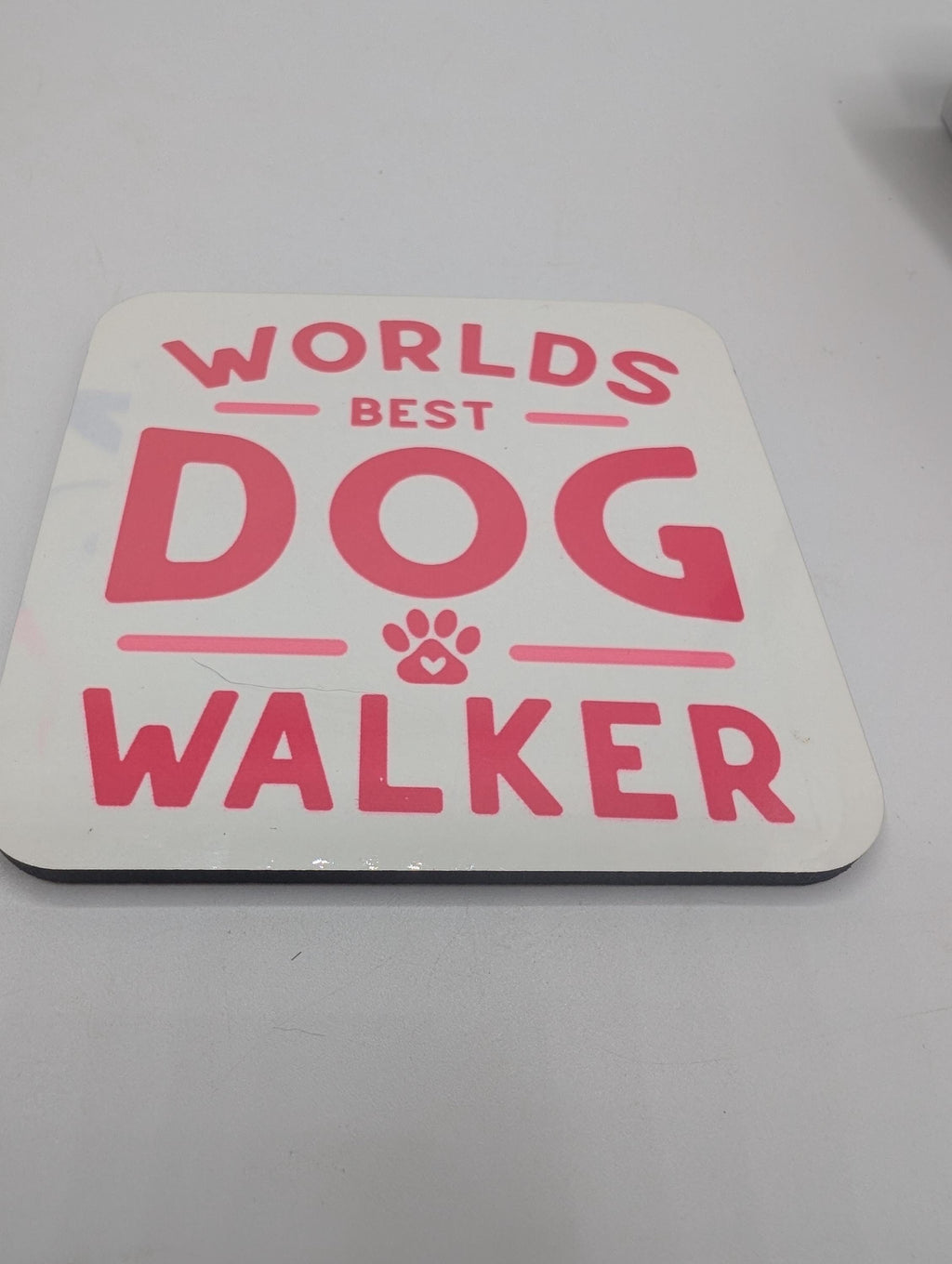Dog Walker Coaster, Gift for Dog Walker, Under 5 Pound, Dog Walker Thank You, Best Dog Walker Gift, Dog Christmas Gift, Dog Walker Thank You