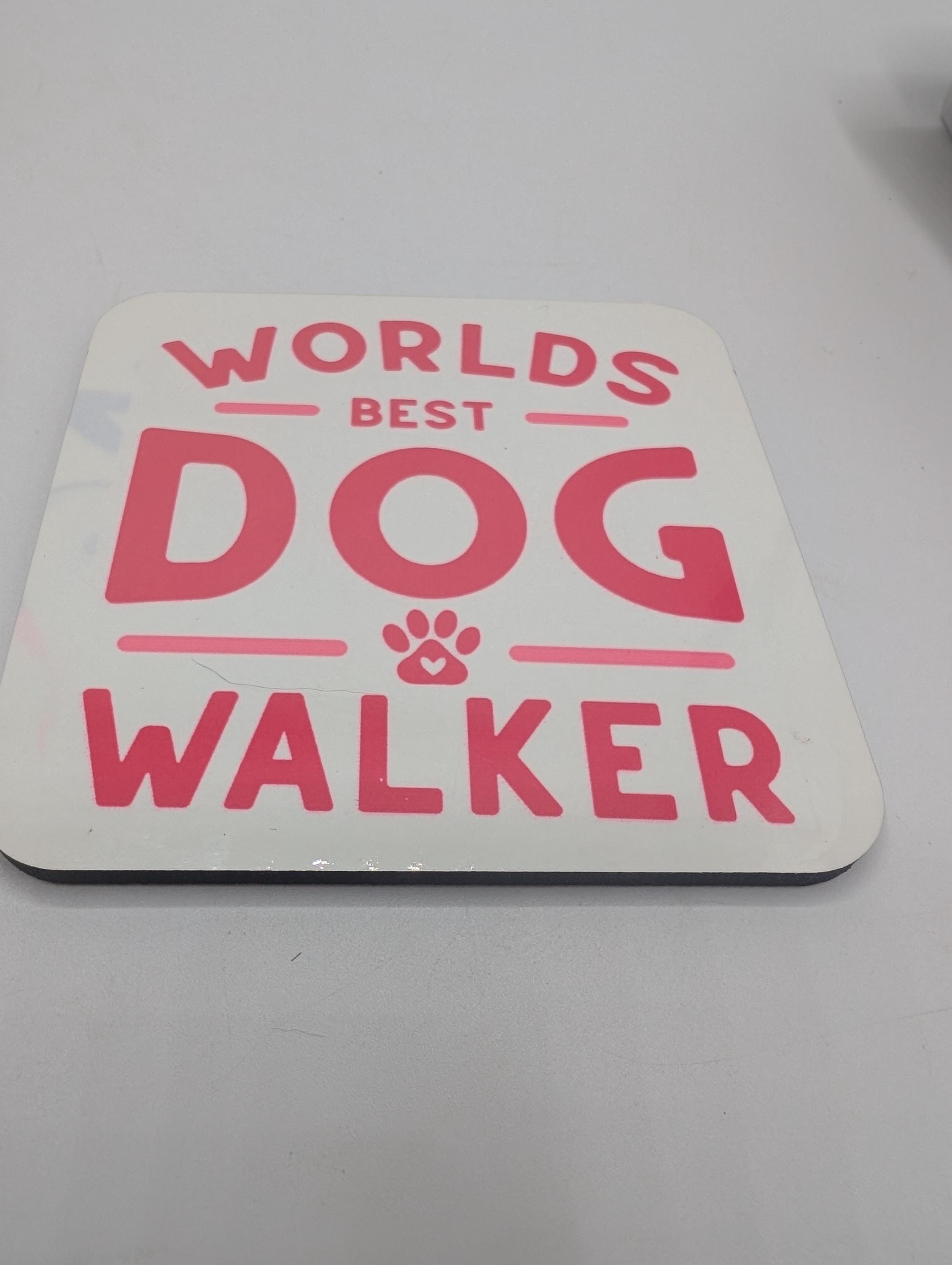 Dog Walker Coaster, Gift for Dog Walker, Under 5 Pound, Dog Walker Thank You, Best Dog Walker Gift, Dog Christmas Gift, Dog Walker Thank You