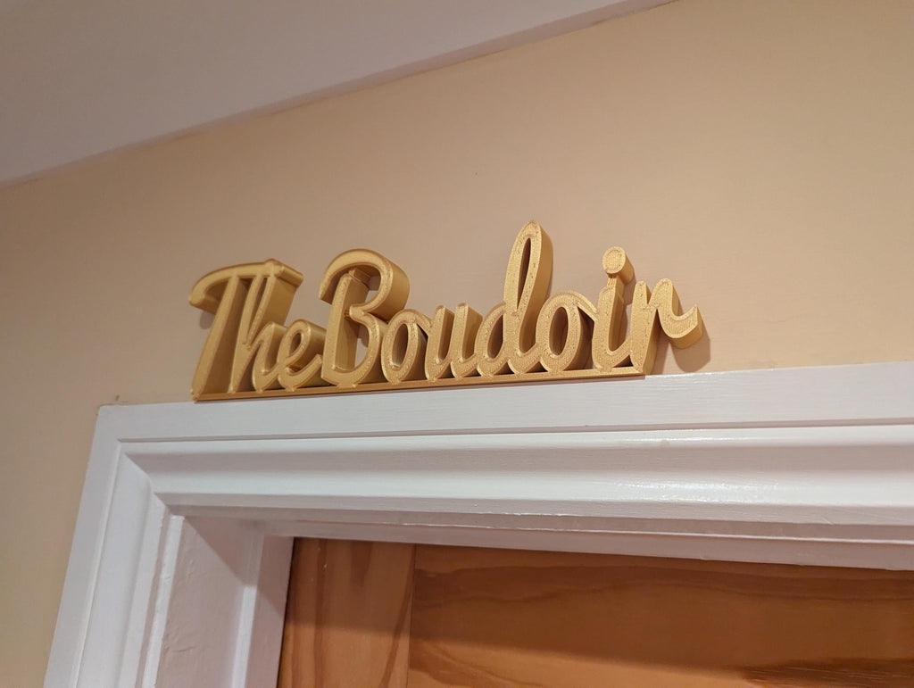 The Boudoir Door Sign, Boudoir Door Topper, Custom Door Sign, Bedroom Wall Sign, Above Door Sign, Quirky Door Sign, Fun Bedroom, Home Decor