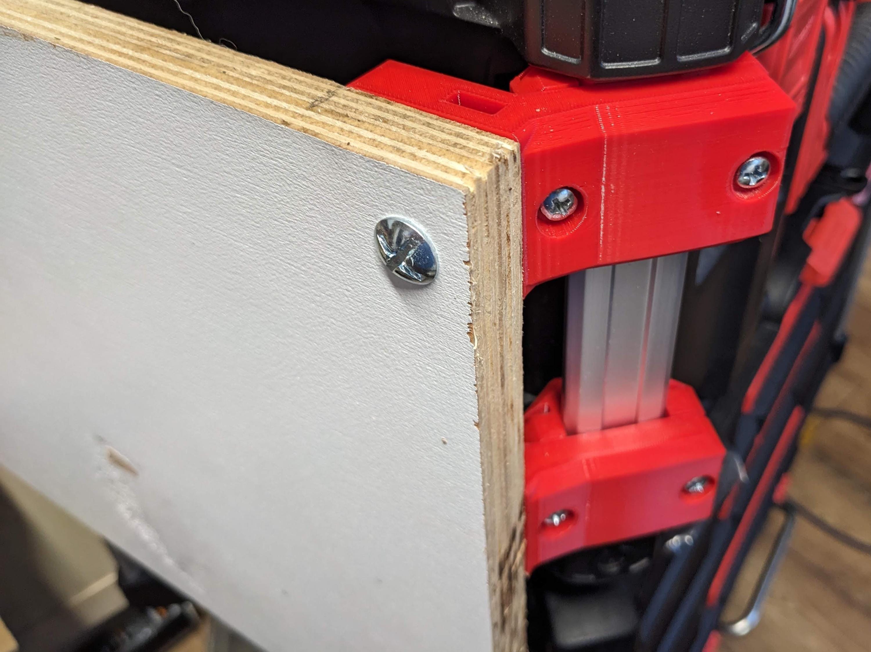 Universal Milwaukee Packout Side / Rear Mounting Corner Rail Set + Hardware Kit / Milwaukee Packout Side / Milwaukee Storage Packout Side