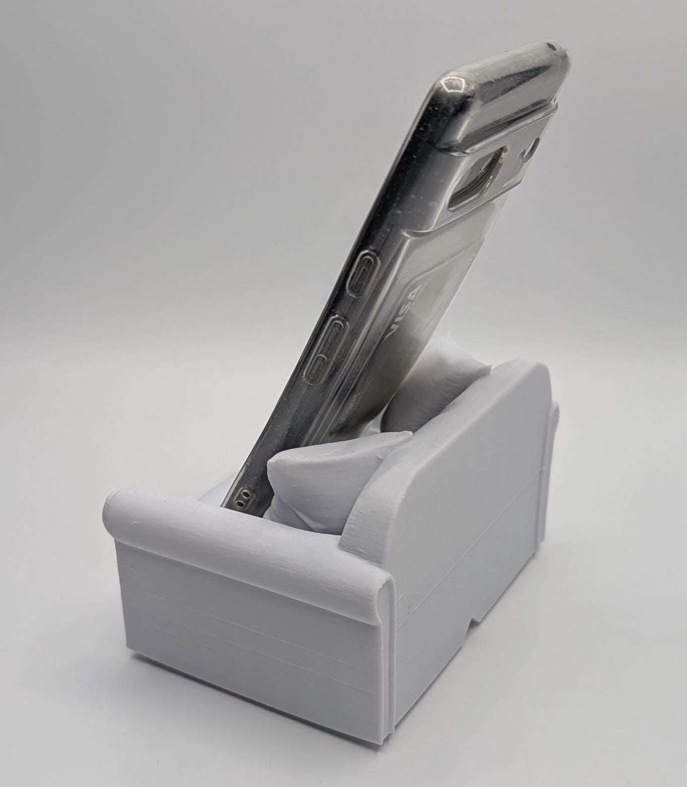 Sofa Phone Stand, Couch Phone Stand, Settee Shaped Phone Stand, Iphone Phone Holder, Android Phone Holder, Settee Fun Gift, Phone Stand Gift