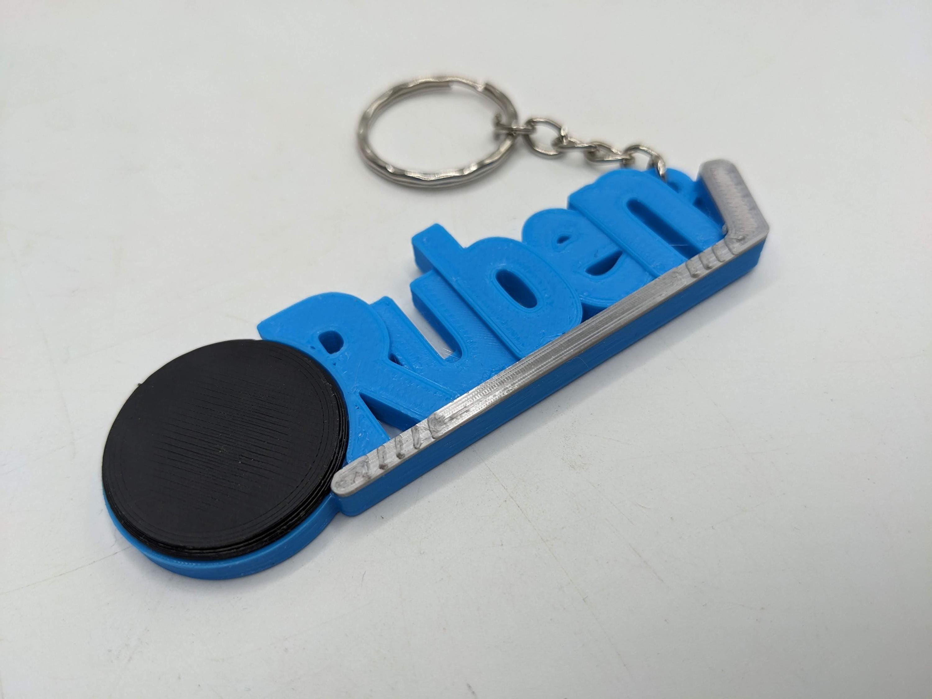 Ice Hockey Keyring, Hockey Party Bag, Hockey Team Keyring, Ice Hockey Bag Tag, Hockey Player Gift, Personalised Hockey Gift, Under 5 Pounds