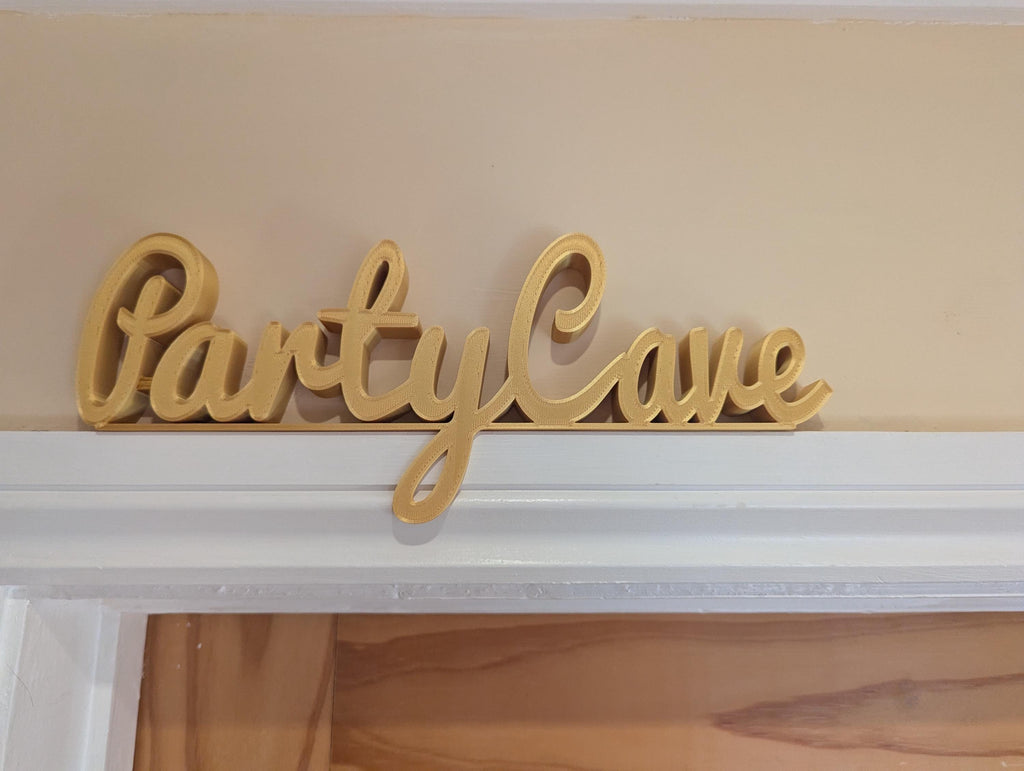 Party Cave Door Sign, Fun Door Sign, Games Room Door Sign, Door Topper, Custom Door Sign, Party Wall Sign, Above Door Sign, Quirky Door Sign