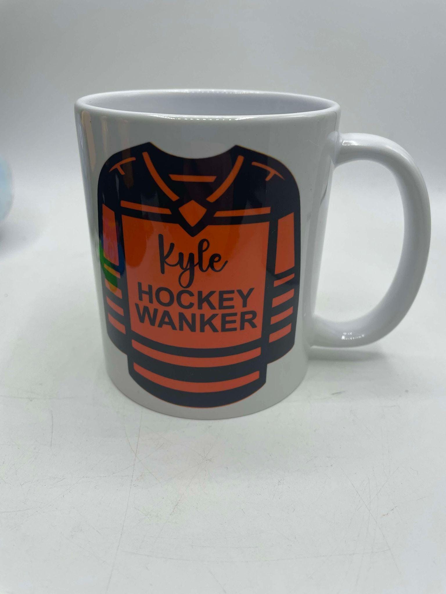 Personalised Hockey Wanker Mug / Gift for Hockey Player / Personalised Hockey Gift / Funny Hockey Mug / Hockey Christmas Gift / Hockey Mug
