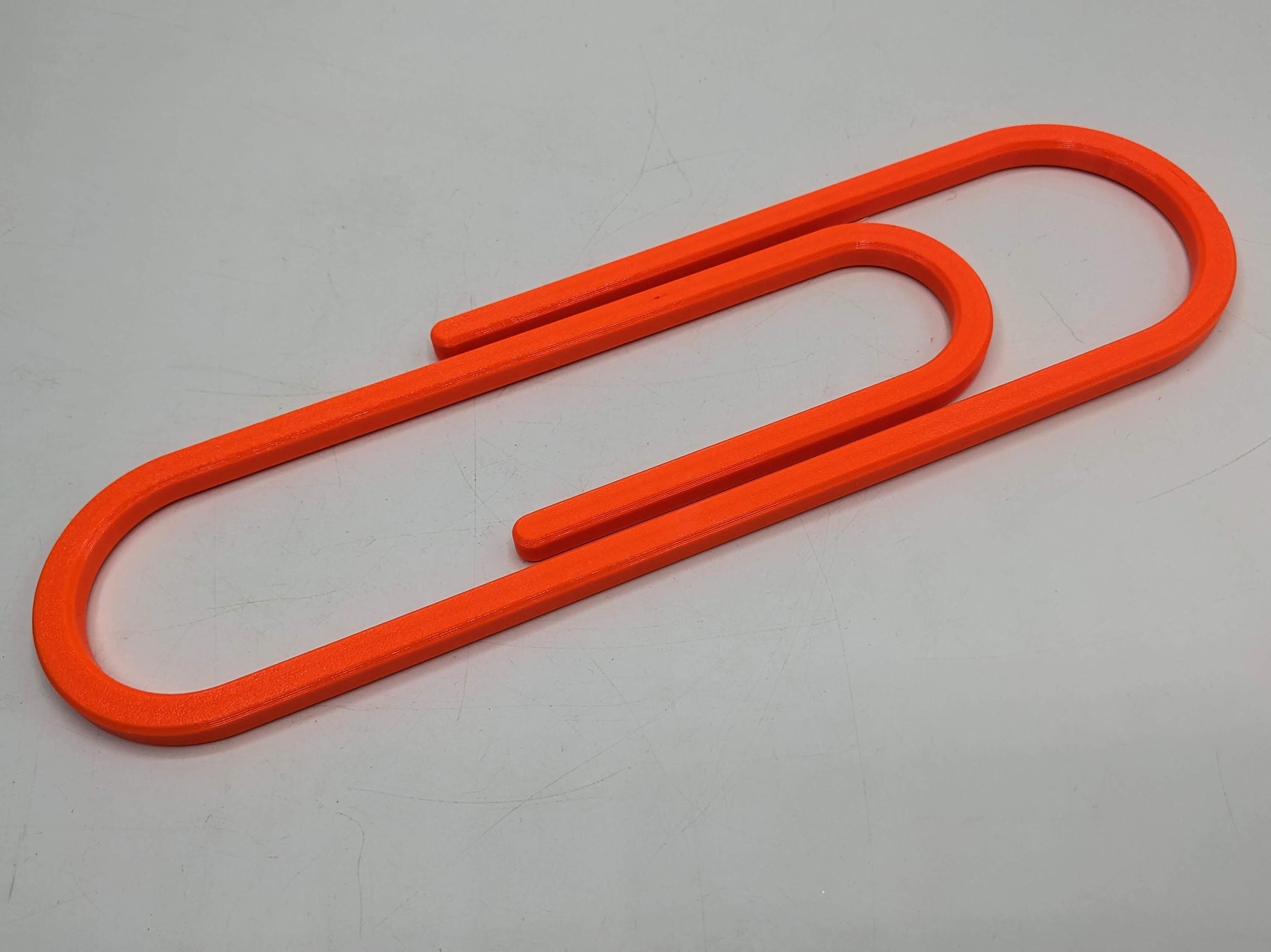 Giant Paperclip / Oversized Paperclip / Big Paperclip / Stationery Paperclip / Novelty Office Stationery / Office Supplies / Paperclip Tidy