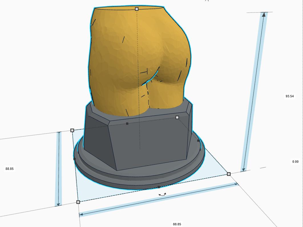 Personalised Nice Butt Trophy, Bottom Shape Gift, Bum Award Gift, Butt Trophy, Joke Bottom Award, Fun Butt Gift Award, Big Butt Award Trophy