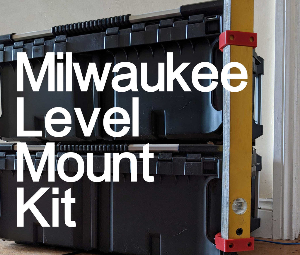 Single Level Holder Mount Kit for Milwaukee Packout Corner Rail System / Milwaukee Packout Corner Rail Single Level Holder Mount / Mount