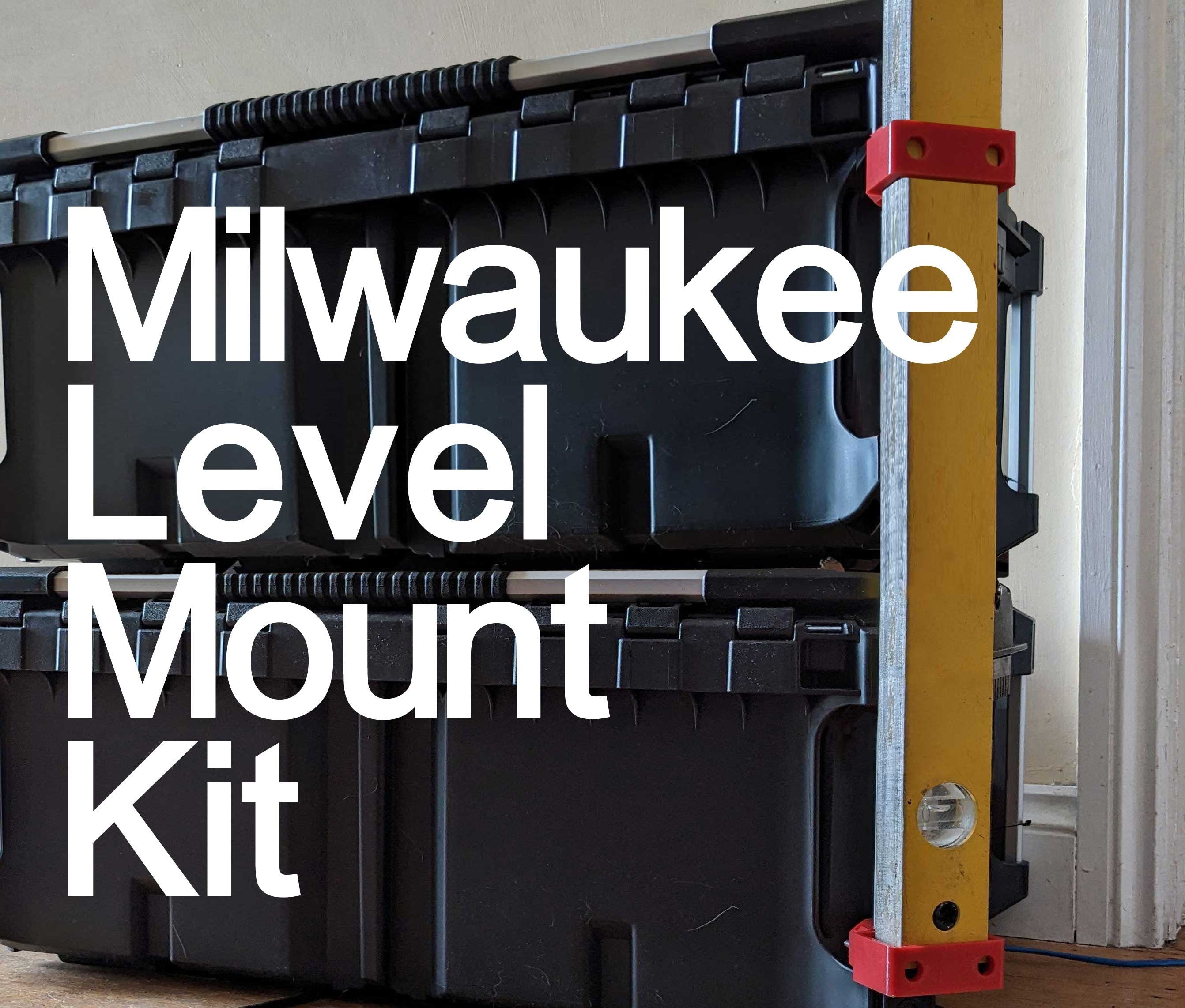 Single Level Holder Mount Kit for Milwaukee Packout Corner Rail System / Milwaukee Packout Corner Rail Single Level Holder Mount / Mount