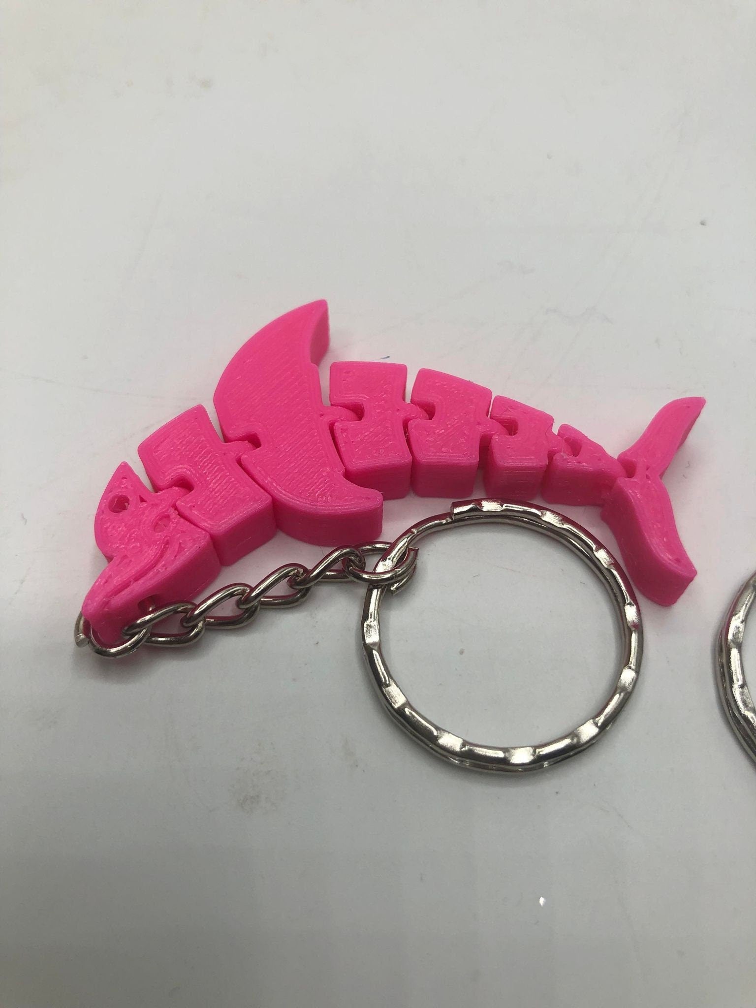 Flexible Dolphin Keyring, Dolphin Shaped Keyring, Articulated Dolphin, Flexible Bendy Dolphin Bag Tag, Sealife Keyring, Under 5 Pound Gift