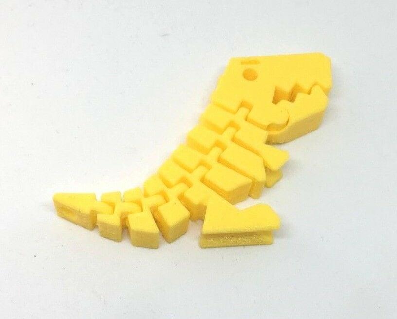 Roar-Some T-Rex Keyring, Flexible T-Rex, Tyrannosaurus Gift, Fidget Dinosaur, Articulated T-Rex, T-Rex Gift, Sensory Keyring, Under 5 Pound