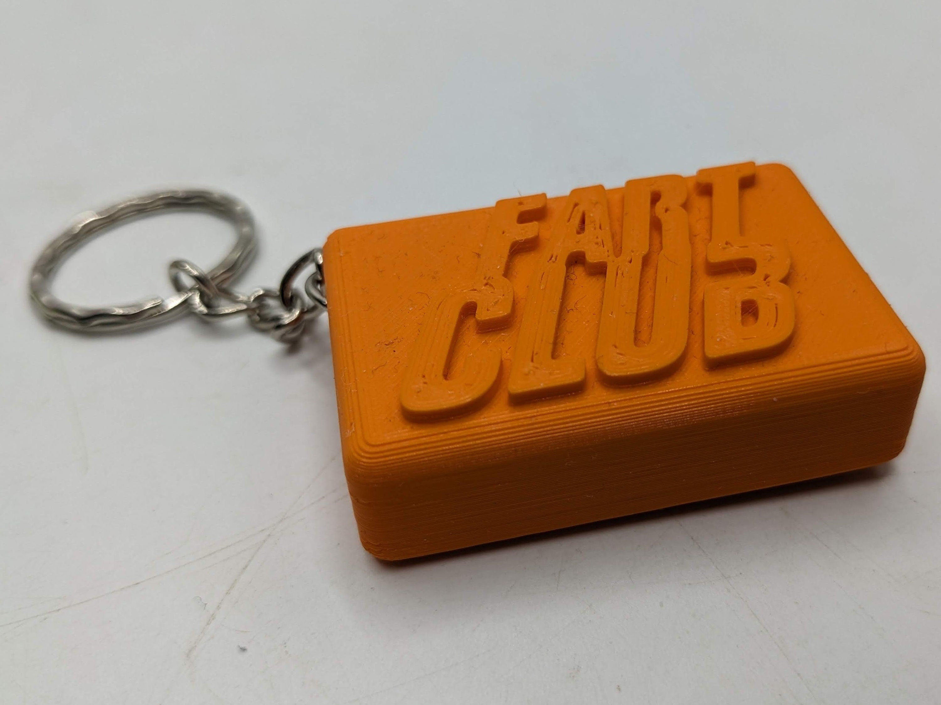 Fart Club Keyring / Rude Keyring / Novelty Keyring / Fart Keyring / Joke Keyring / Poo Gift / Funny Keyring / Farter Gift / Fart Bag Tag