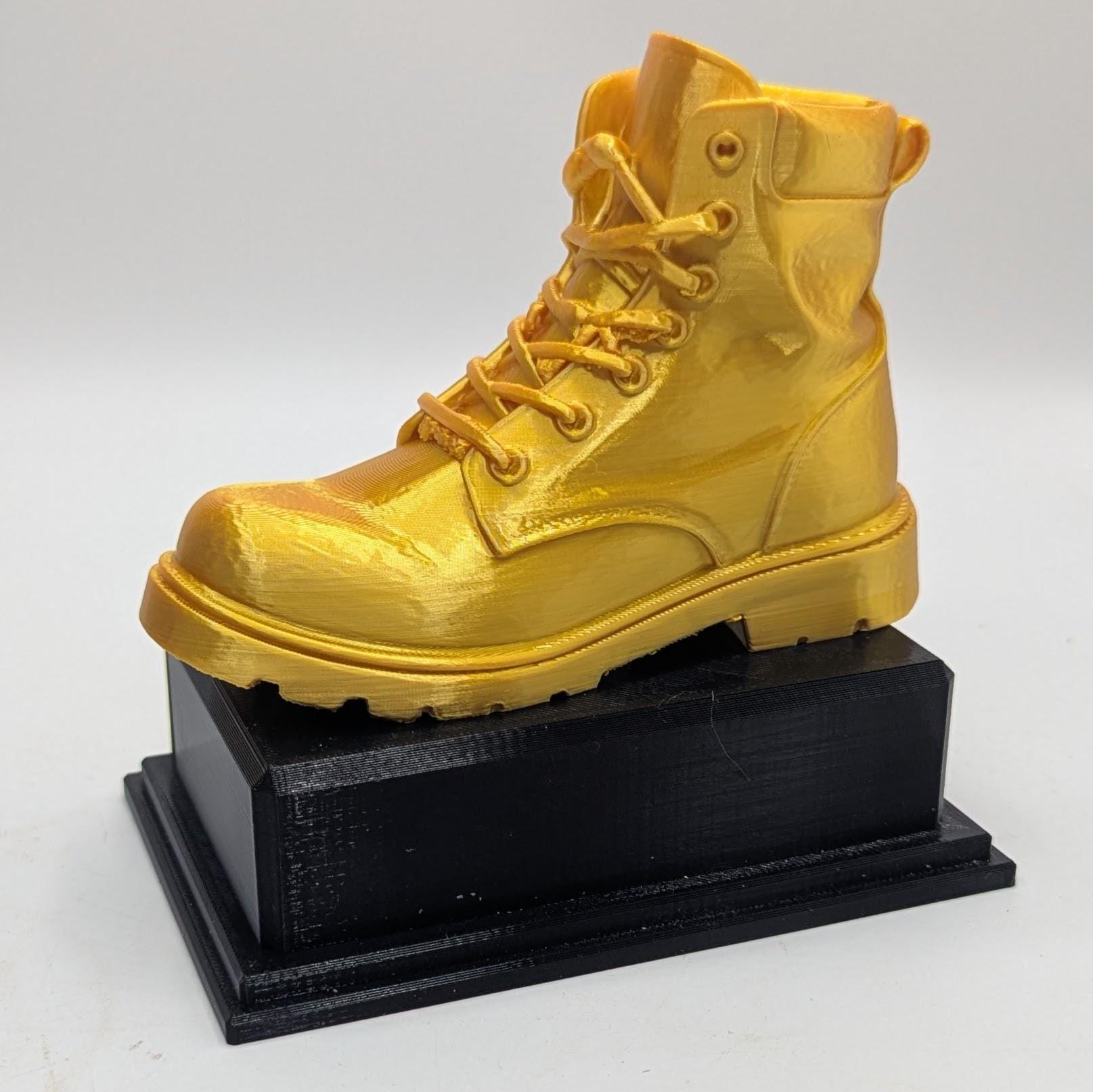 Personalised Boot Trophy, Boot Shape Gift, Old Boot Award Gift, Boot Joke Gift, Custom Trophy Award, Novelty Boot Award, Gold Boot Award