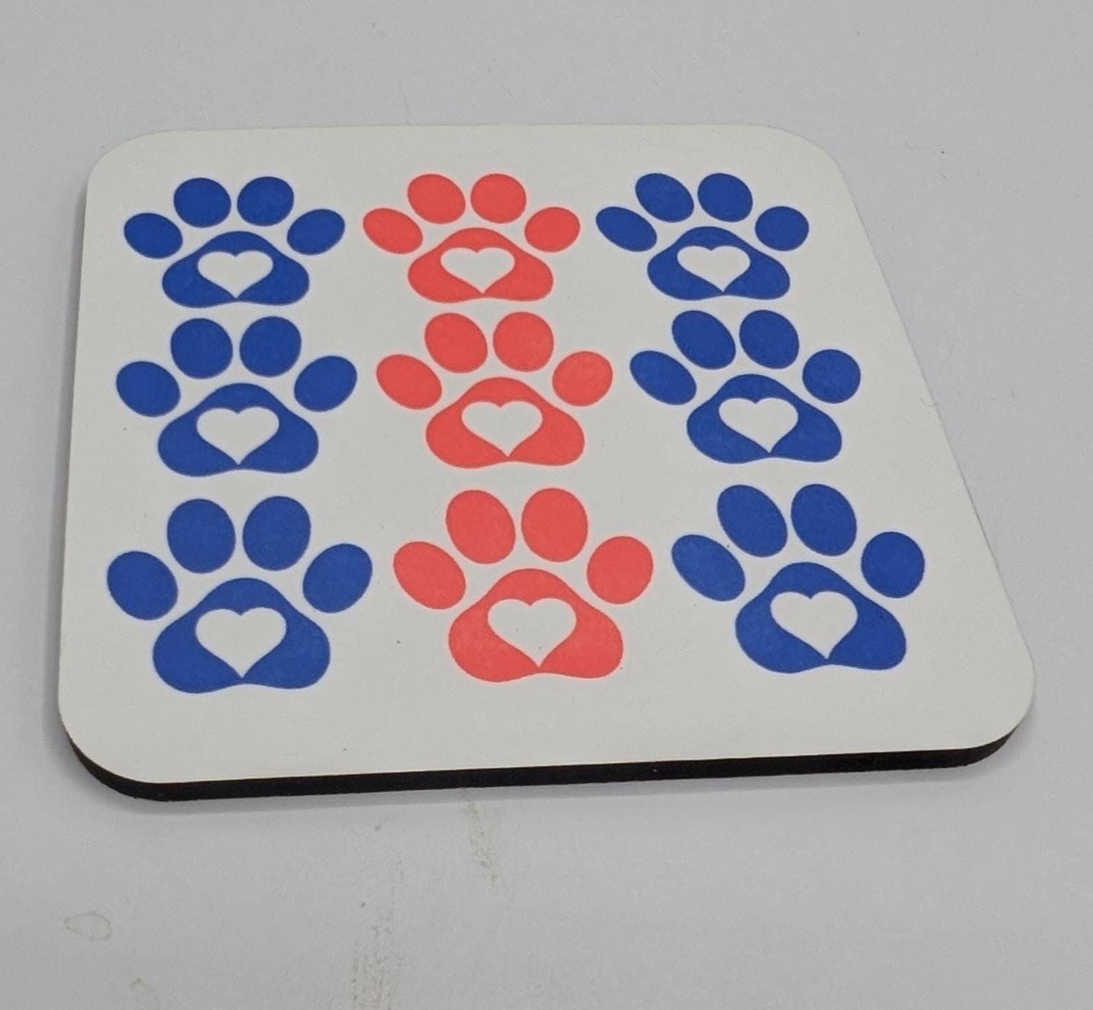 Dog Paw Print Coaster, Dog Lover Gift, Dog Mum Gift, Dog Dad Gift, Animal Coaster, Puppy Owner Gift, Gift for Dog Owner, Dog Paw Shape Gift