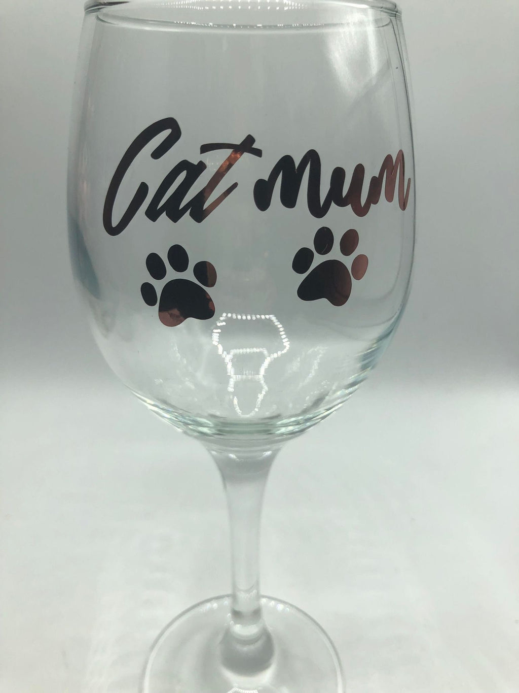 Cat Mum Glass / Cat Mum Gin/Wine/Latte/Prosecco Glass / Mother's Day Gift / Mum Gift / Cat Mam Glass / Christmas Gift / Cat Mum / Cat Mam