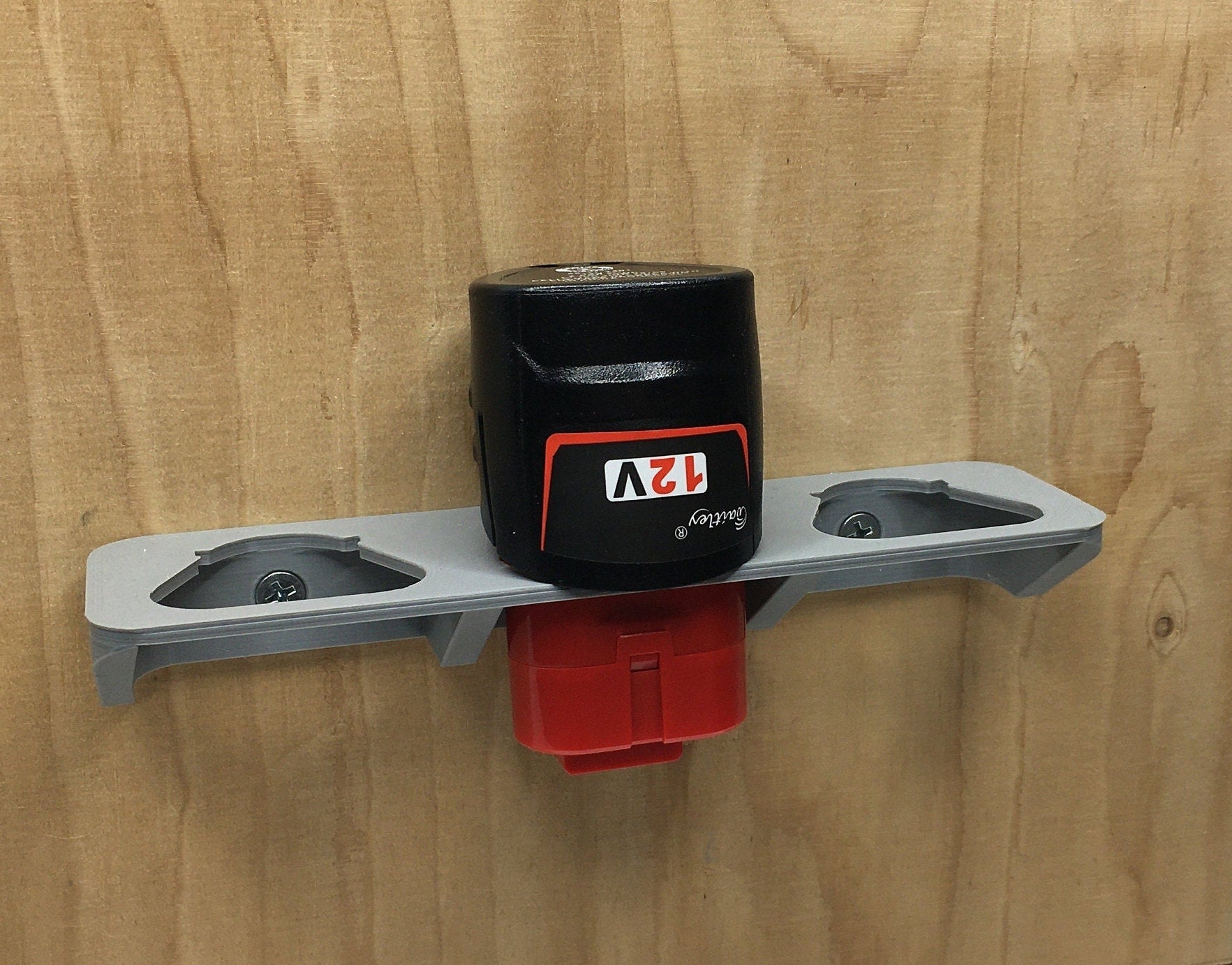 2, 3 or 4 Way Milwaukee M12 12V Battery Mount - Fits 3AH 4AH & 6AH Batteries / Milwaukee Battery Mount M12 / Milwaukee Mount for Batteries