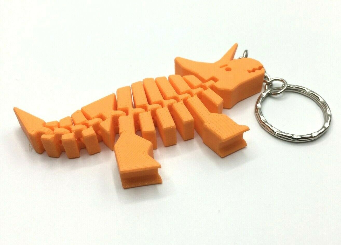 Triceratops Keyring, Triceratops Flexible Keyring, Articulated Triceratops, Dinosaur Keyring, Dinosaur Lover, Dinosaur Bagtag, Under 5 Pound
