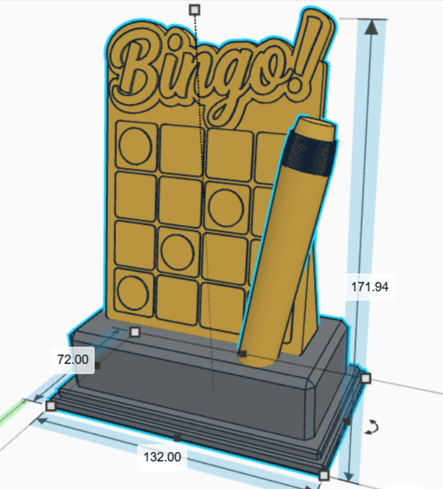 Personalised Bingo Trophy, Bingo Award Gift, Bingo Joke Gift, Custom Trophy Award, Bingo Card Shaped Gift, Best Bing Award, Bingo Lover