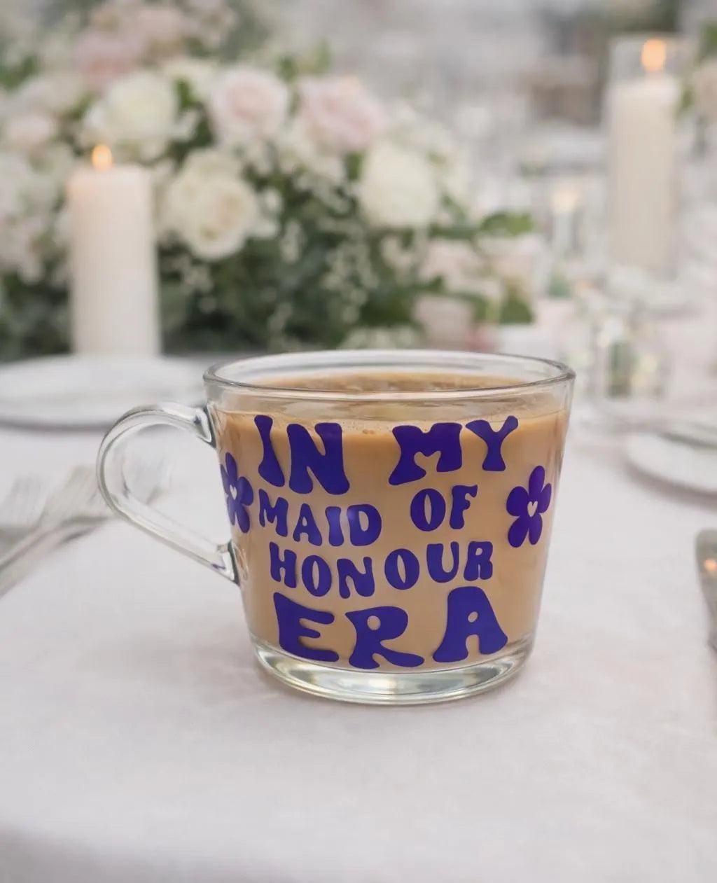 Bridesmaid Era Glass, Gift For Bridesmaids, Wedding Party Gift, Wedding Table Decor, Wedding Announcement Gift, Bridesmaid Request Gift