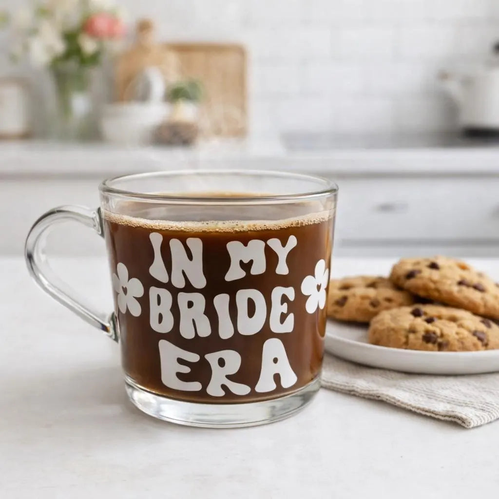 Bridesmaid Era Glass, Gift For Bridesmaids, Wedding Party Gift, Wedding Table Decor, Wedding Announcement Gift, Bridesmaid Request Gift