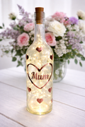 Mum Light Up Bottle, Mothers Day Gift, Gift for Mum's Birthday, Mum Christmas Gift, Mum Special Gift, Mum Heart Keepsake, Best Mum Gift
