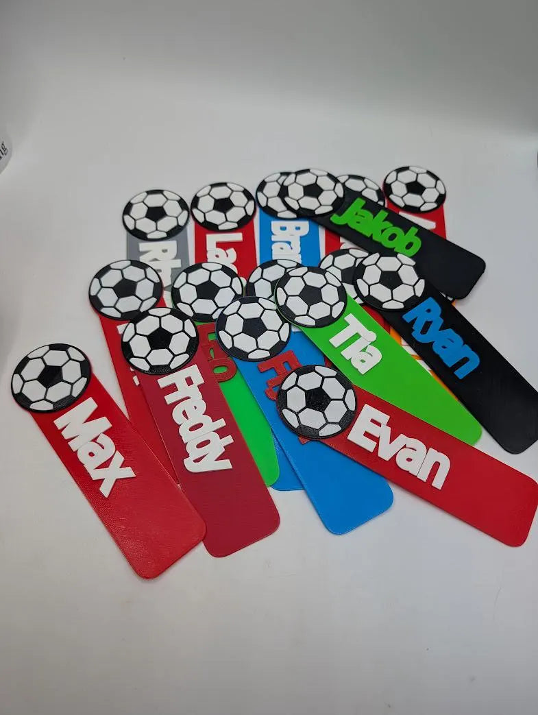 Custom Football Bookmarks, Soccer Bookmark, Football Reading, Football Lover, Soccer Bookmark, Football Party, Ready to Post, Under 5 Pound