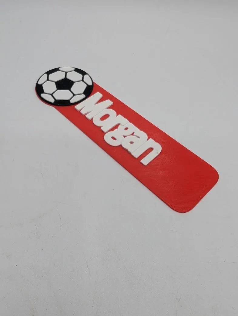 Custom Football Bookmarks, Soccer Bookmark, Football Reading, Football Lover, Soccer Bookmark, Football Party, Ready to Post, Under 5 Pound