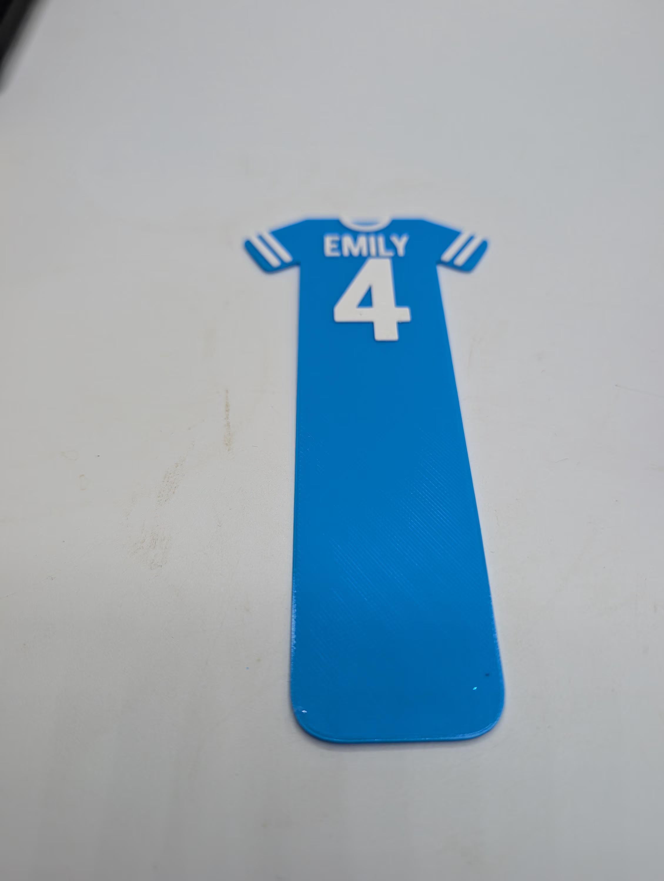 Custom Football Shirt Bookmark, Soccer Gift, Football Reading, Football Lover Gift, Soccer Bookmark, Party Bag, Under 5 Pound, Ready to Post