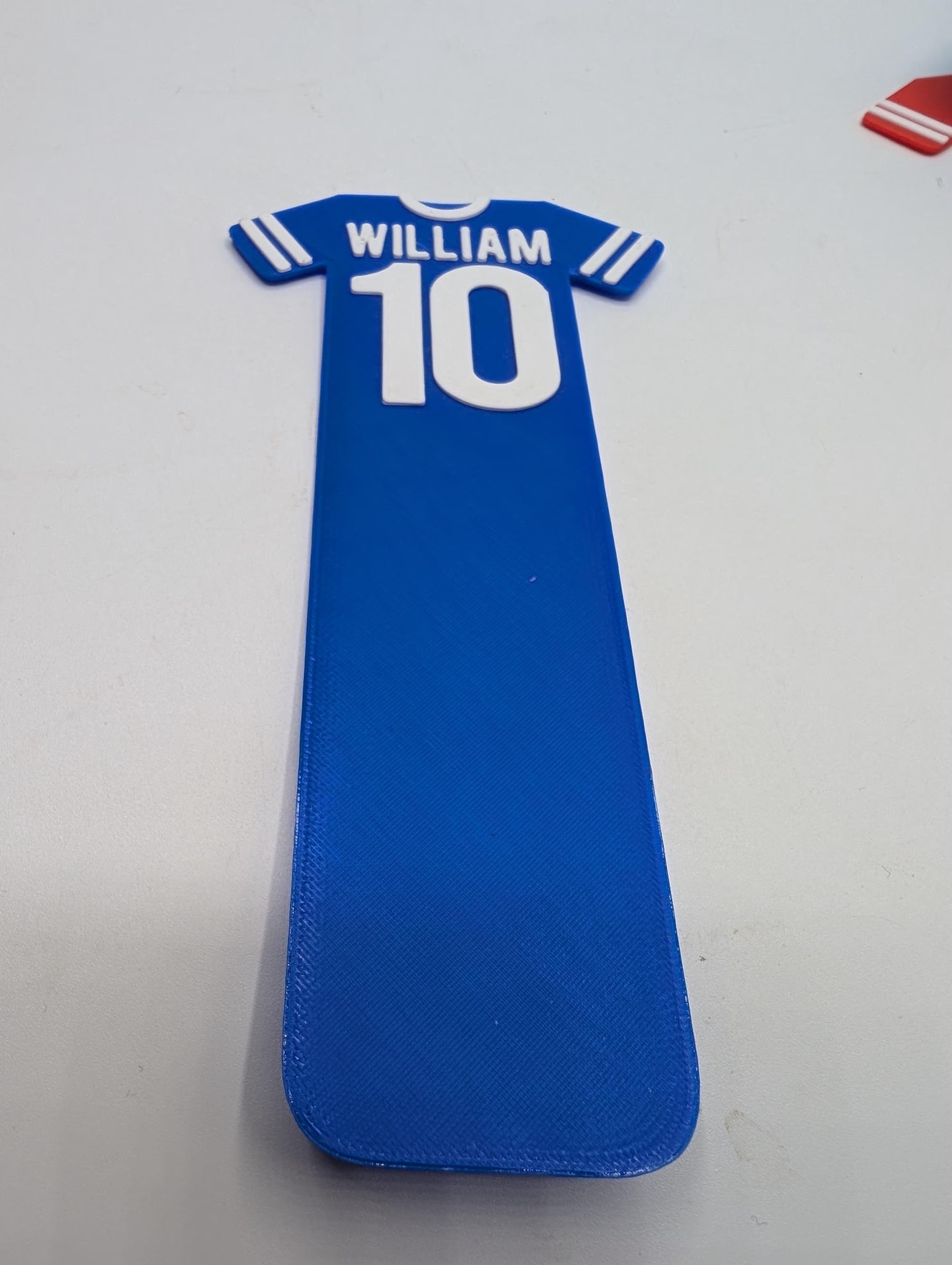 Custom Football Shirt Bookmark, Soccer Gift, Football Reading, Football Lover Gift, Soccer Bookmark, Party Bag, Under 5 Pound, Ready to Post