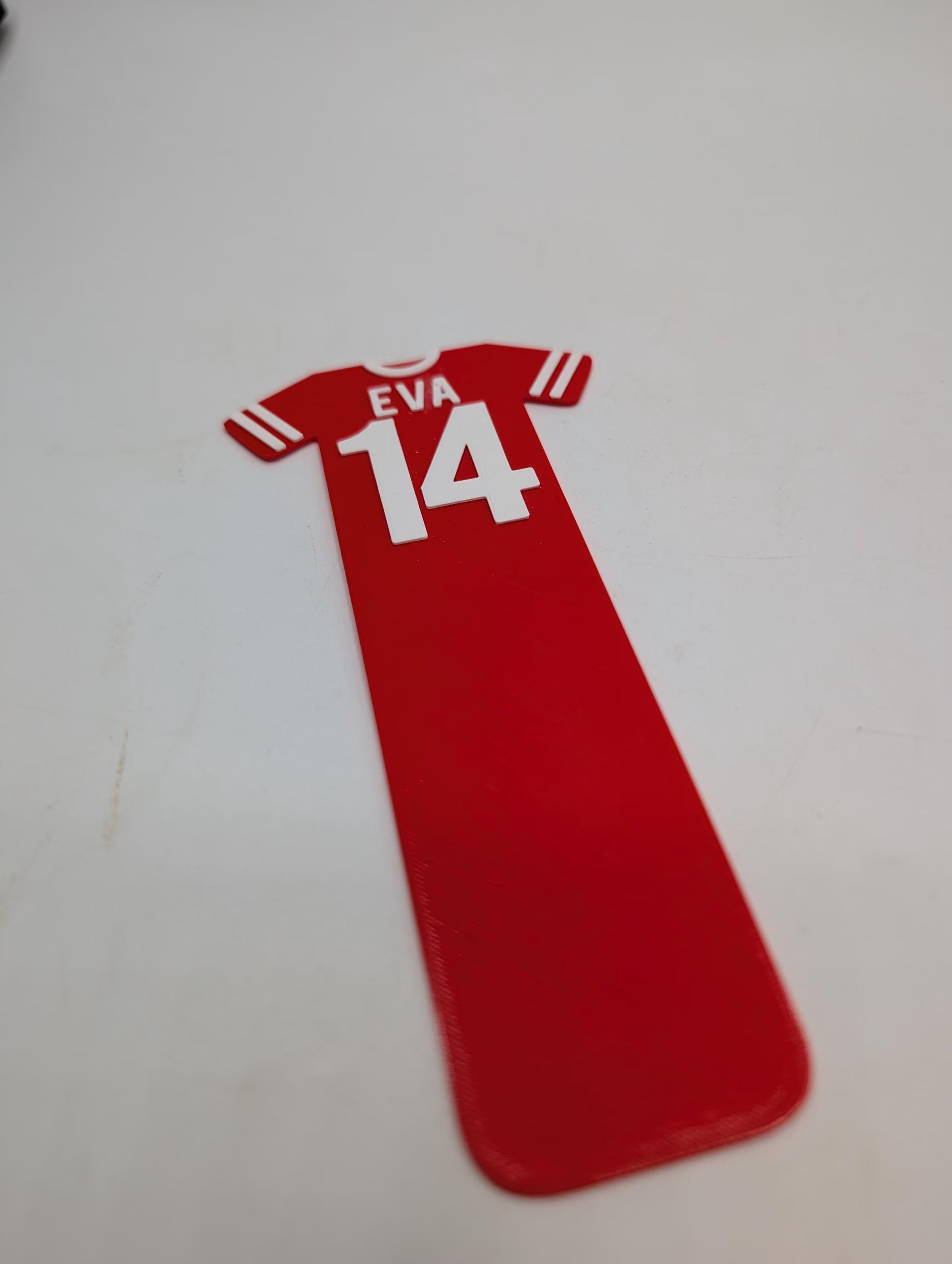Custom Football Shirt Bookmark, Soccer Gift, Football Reading, Football Lover Gift, Soccer Bookmark, Party Bag, Under 5 Pound, Ready to Post