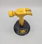 Personalised Hammer Trophy, Hammer Shaped Award, Custom Trophy Gift, Builder Trophy, Carpenter Gift, Custom Hammer Award, Workman Trophy