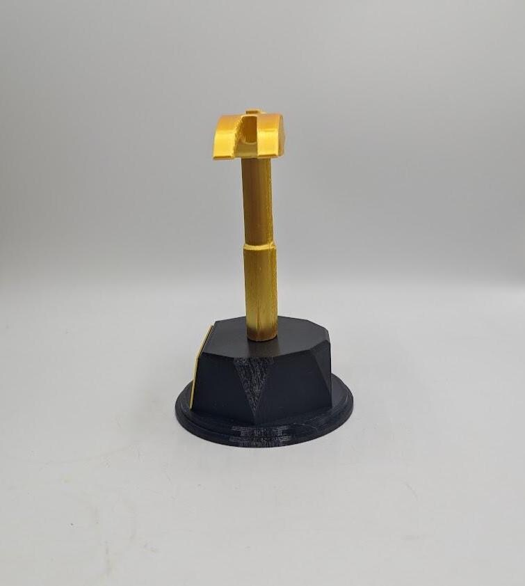Personalised Hammer Trophy, Hammer Shaped Award, Custom Trophy Gift, Builder Trophy, Carpenter Gift, Custom Hammer Award, Workman Trophy