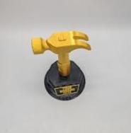 Personalised Hammer Trophy, Hammer Shaped Award, Custom Trophy Gift, Builder Trophy, Carpenter Gift, Custom Hammer Award, Workman Trophy