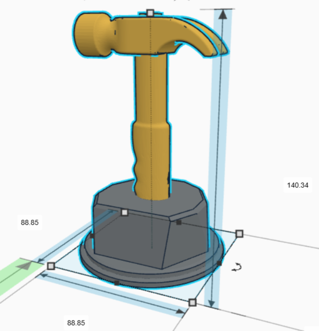 Personalised Hammer Trophy, Hammer Shaped Award, Custom Trophy Gift, Builder Trophy, Carpenter Gift, Custom Hammer Award, Workman Trophy
