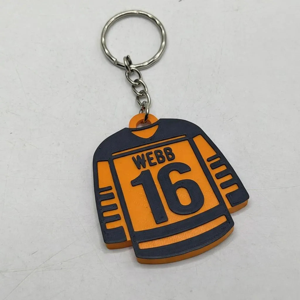 Personalised Hockey Shirt Keyring, Hockey Keyring, Hockey Party Bag Filler, Hockey Team Bag Tag, Hockey Coach Gift, Field Hockey, Ice Hockey