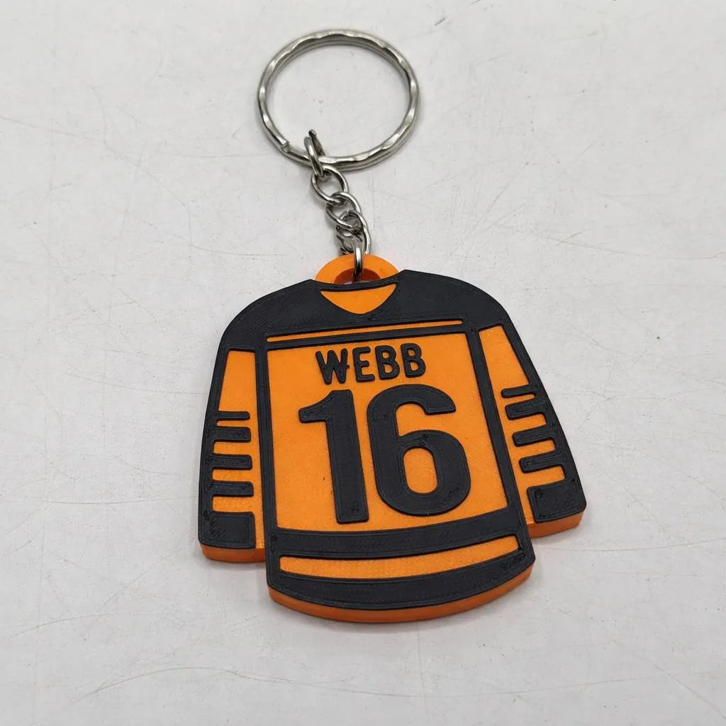 Personalised Hockey Shirt Keyring, Hockey Keyring, Hockey Party Bag Filler, Hockey Team Bag Tag, Hockey Coach Gift, Field Hockey, Ice Hockey