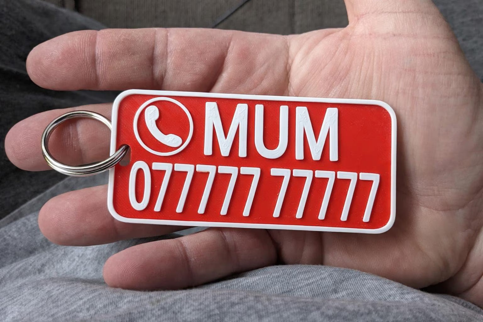 Lost Child Alert Keyring, Personalised Phone Number Keyring, Lost & Found Safety Tag, Autism Alert Keyring, Medical Alert Tag, Dementia Tag