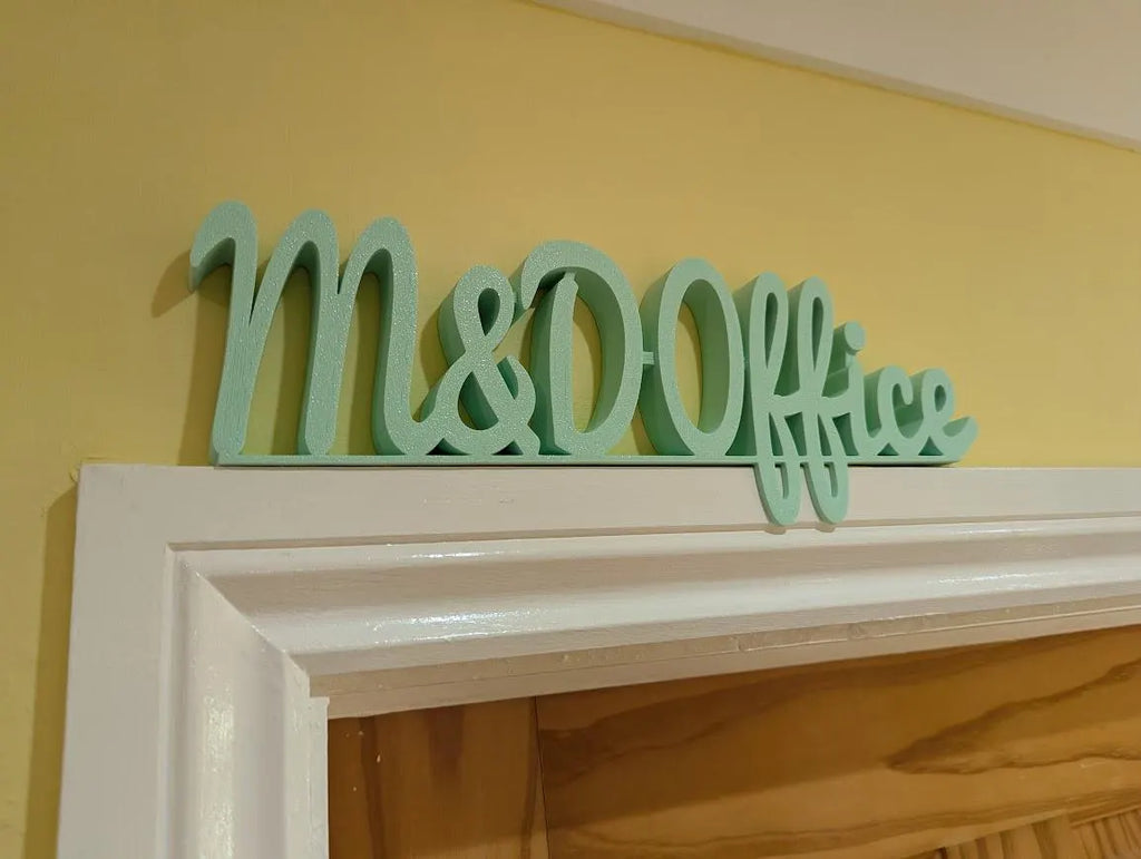 M & D Office Door Sign, Mum and Dad Door Sign, Door Topper, Custom Door Sign, Above Door Sign, Quirky Sign, Gift for Mum/Dad, Home Office