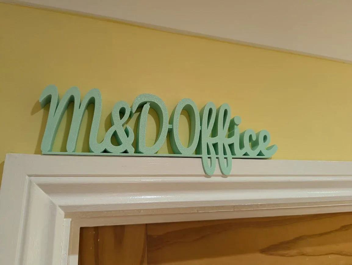 M & D Office Door Sign, Mum and Dad Door Sign, Door Topper, Custom Door Sign, Above Door Sign, Quirky Sign, Gift for Mum/Dad, Home Office