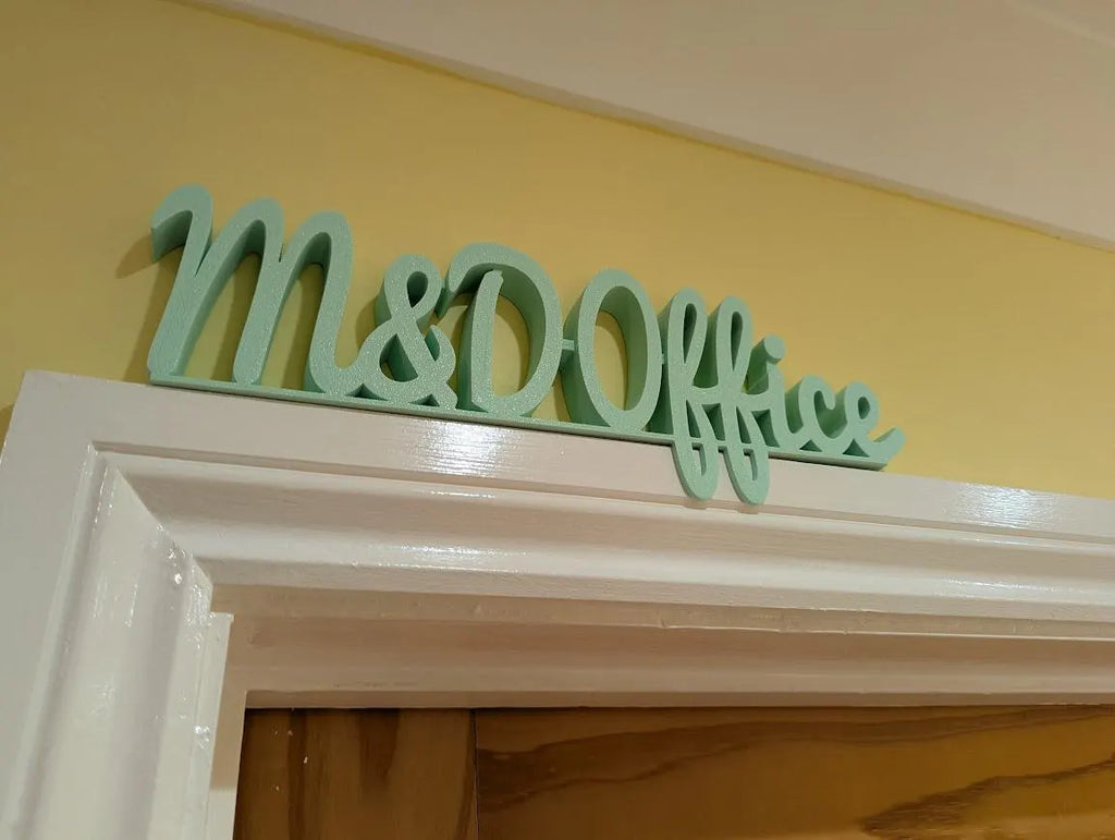 M & D Office Door Sign, Mum and Dad Door Sign, Door Topper, Custom Door Sign, Above Door Sign, Quirky Sign, Gift for Mum/Dad, Home Office