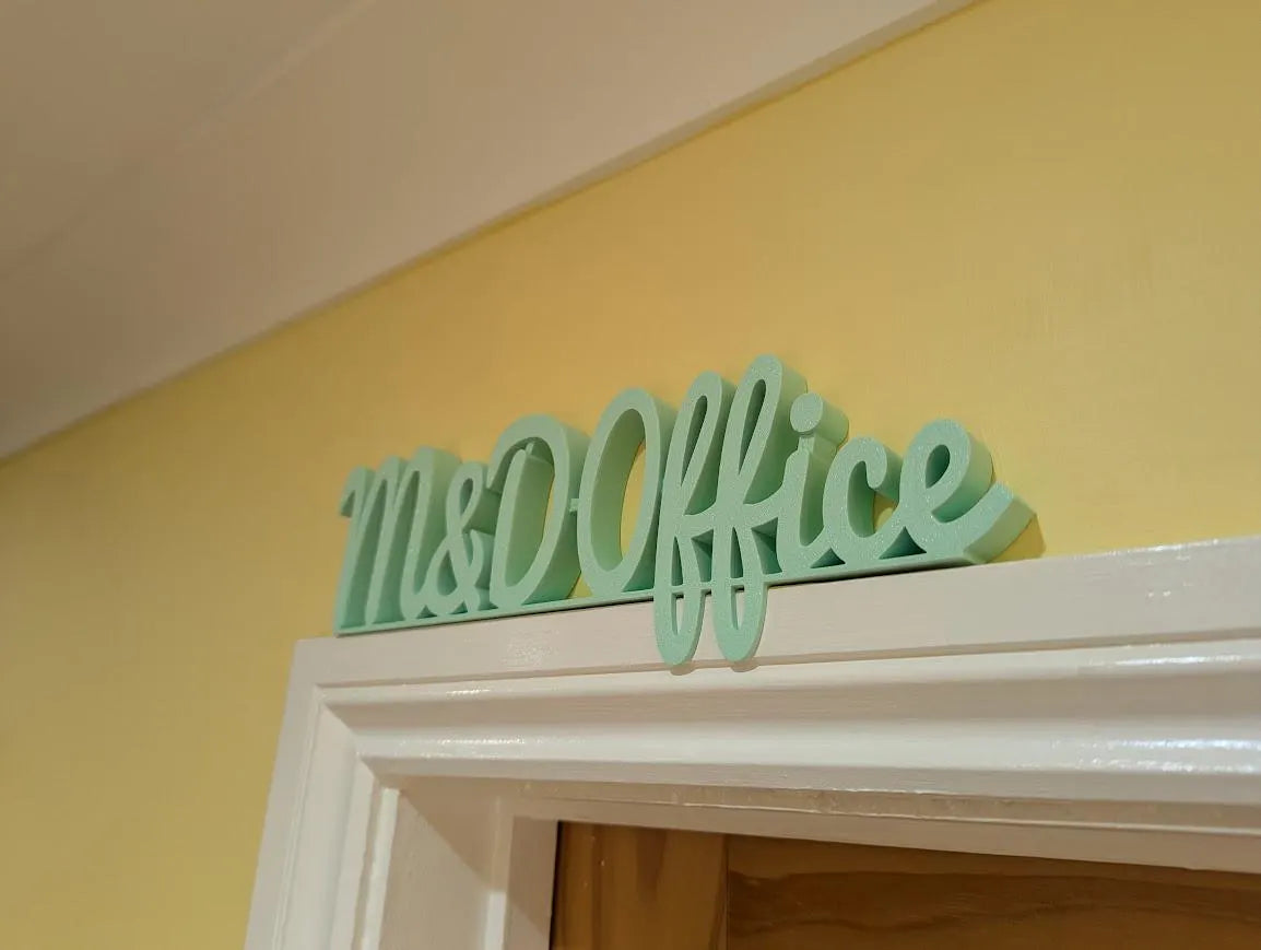 M & D Office Door Sign, Mum and Dad Door Sign, Door Topper, Custom Door Sign, Above Door Sign, Quirky Sign, Gift for Mum/Dad, Home Office