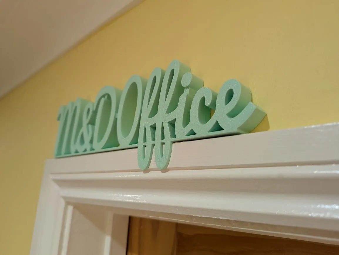 M & D Office Door Sign, Mum and Dad Door Sign, Door Topper, Custom Door Sign, Above Door Sign, Quirky Sign, Gift for Mum/Dad, Home Office