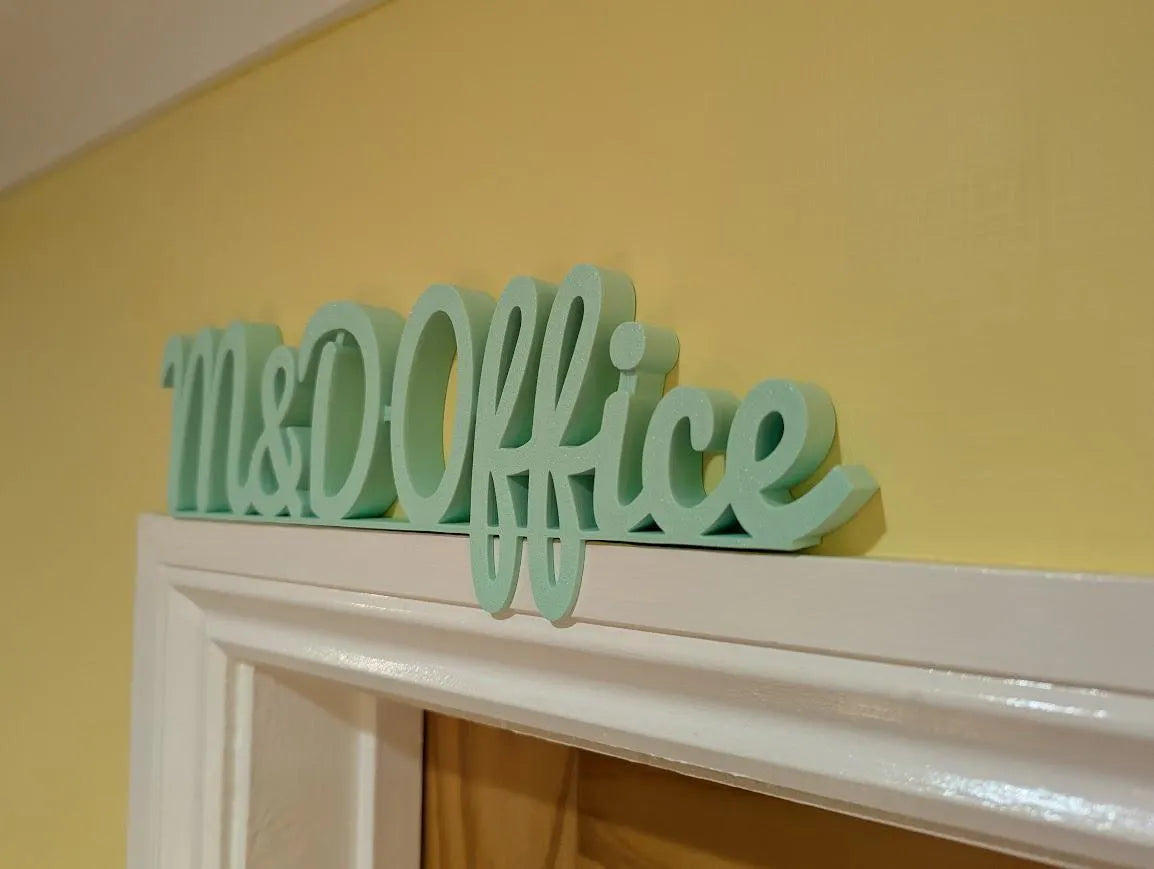 M & D Office Door Sign, Mum and Dad Door Sign, Door Topper, Custom Door Sign, Above Door Sign, Quirky Sign, Gift for Mum/Dad, Home Office