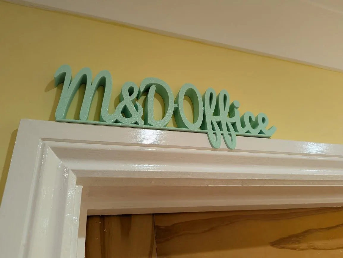 M & D Office Door Sign, Mum and Dad Door Sign, Door Topper, Custom Door Sign, Above Door Sign, Quirky Sign, Gift for Mum/Dad, Home Office