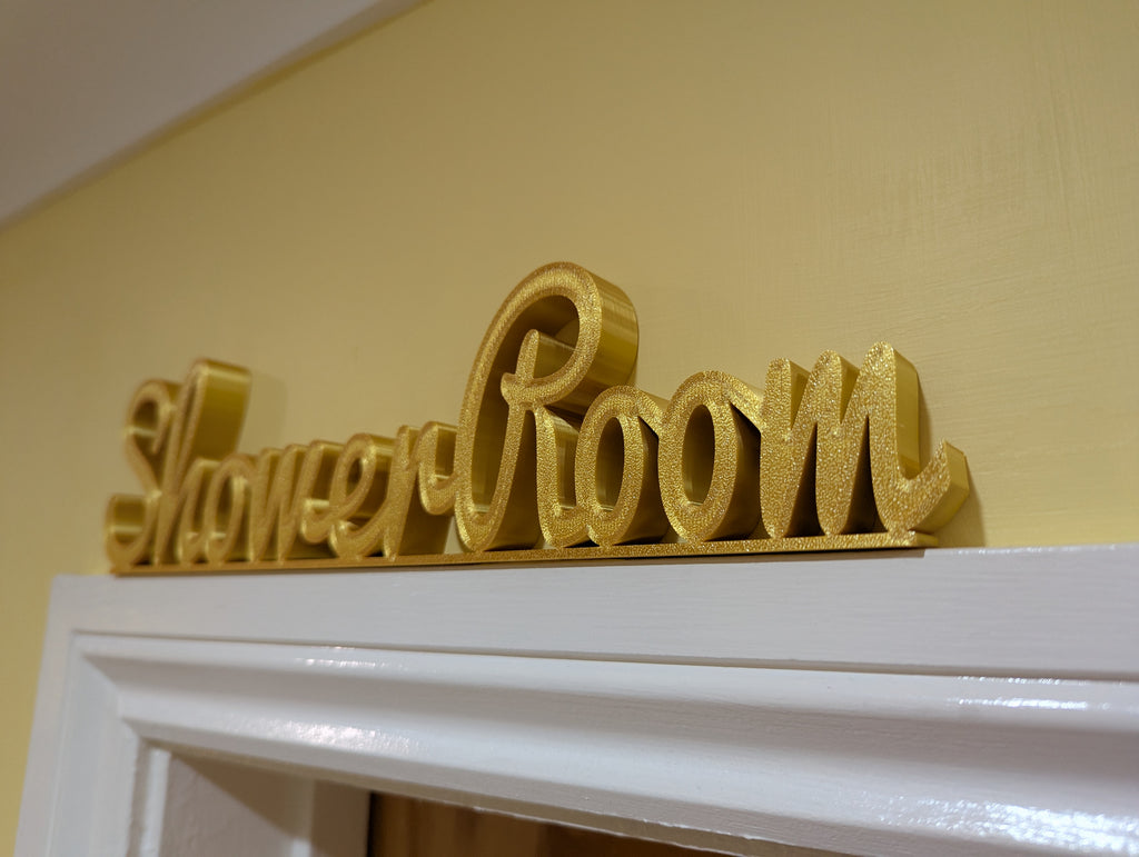 Shower Room Door Sign, Toilet Door Sign, Plaque for Toilet, Custom Door Sign, The Loo, Toilet Sign, Door Topper, Bathroom Sign, Above Door